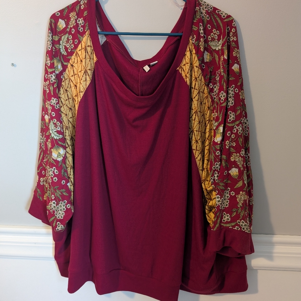 Floral Embroidered Women's Top